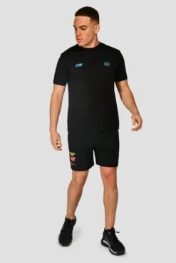 MTX Run Vital Cotton T-Shirt - Black -Montirex Sale Store MTX RUN VITAL COTTON TEE BLACK front