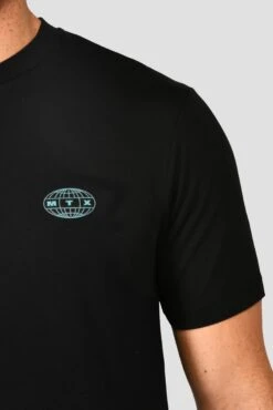 MTX Run Vital Cotton T-Shirt - Black -Montirex Sale Store MTX RUN VITAL COTTON TEE BLACK logo detail2