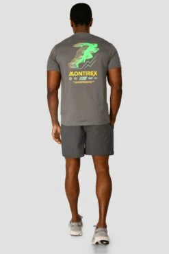 MTX Run Vital Cotton T-Shirt - Cement Grey -Montirex Sale Store MTX RUN VITAL COTTON TEE CEMENT GREY back