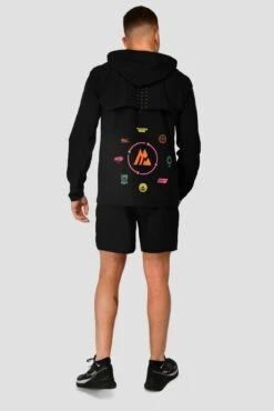 MTX Run Vital Short - Black -Montirex Sale Store MTX RUN VITAL WINDBREAKER BLACK full back 1