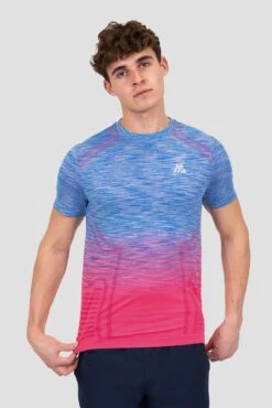 Vector Seamless T-Shirt - Blue/Pink