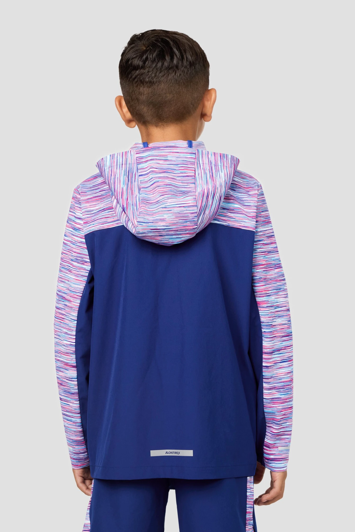 Boys Trail Windbreaker - Blue/Pink/White 2 Boys Trail Windbreaker - Blue/Pink/White - Image 2