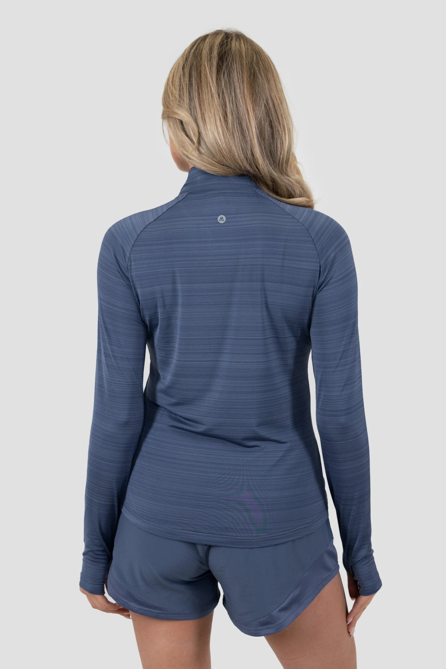 Breathe 1/4 Zip - Greyed Indigo 3 Breathe 1/4 Zip - Greyed Indigo - Image 3