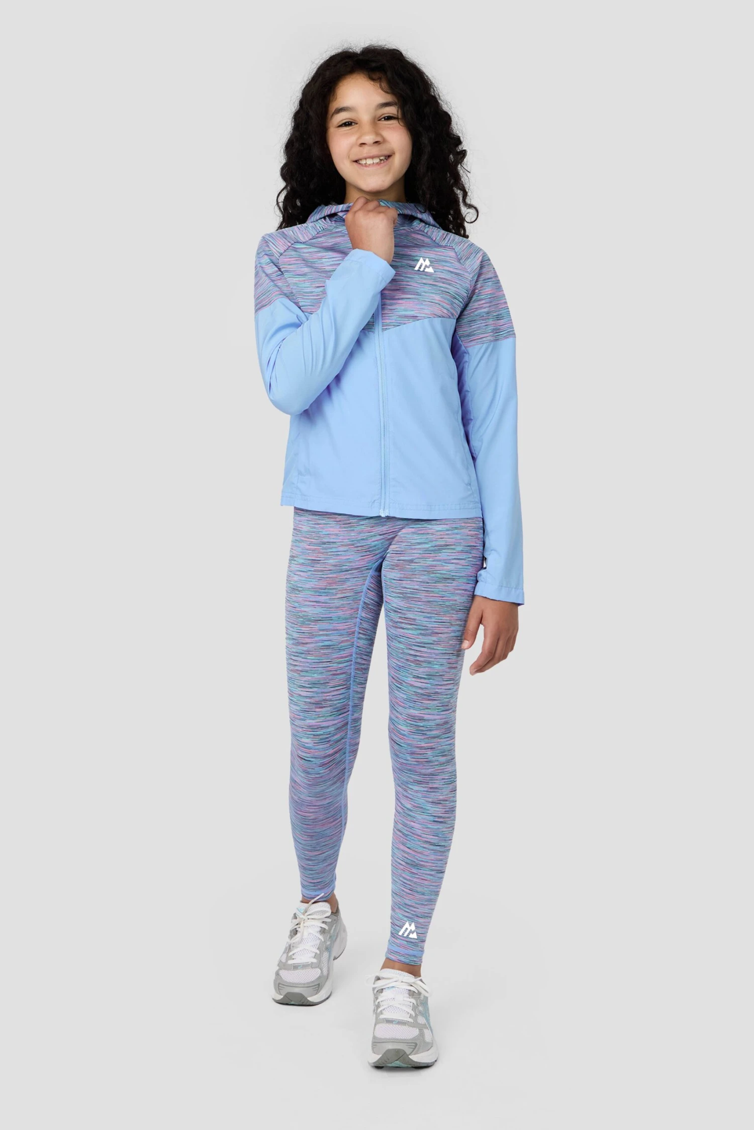 Girls Trail Windbreaker - Blue/Lilac Multi 3 Girls Trail Windbreaker - Blue/Lilac Multi - Image 3