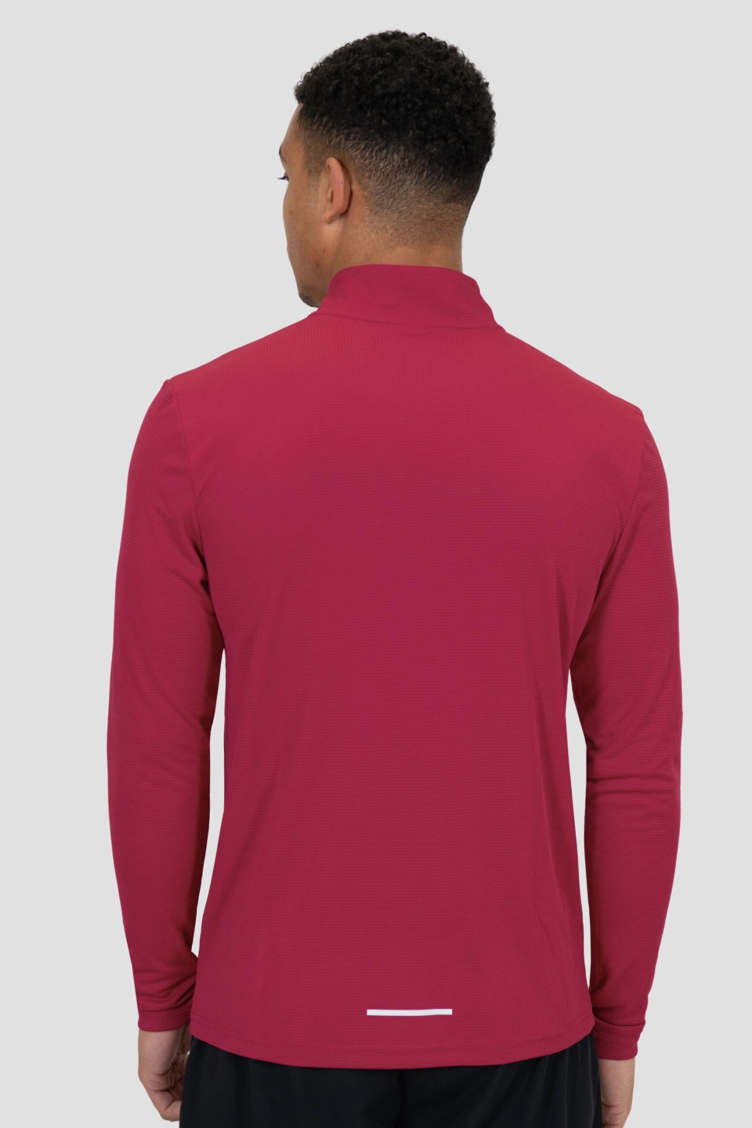 Peak Gridded 1/4 Zip - Spiced Cherry 2 Peak Gridded 1/4 Zip - Spiced Cherry - Image 2