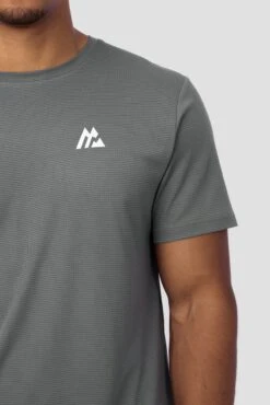 Peak Gridded Polartec® T-Shirt - Cement Grey -Montirex Sale Store PEAK GRIDDED SHIRT GREY 5