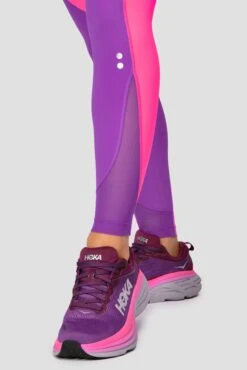 Power Panelled Legging - Electric Purple/Pink -Montirex Sale Store POWERPANELLEDLEGGING ElectricPurple Pink detail
