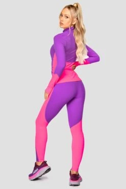 Power Panelled Legging - Electric Purple/Pink -Montirex Sale Store POWERPANELLEDLEGGING ElectricPurple Pink fullback