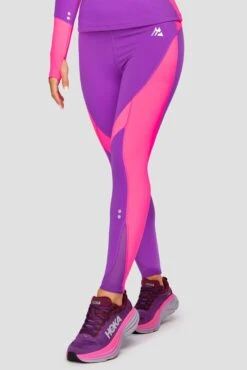Power Panelled Legging - Electric Purple/Pink -Montirex Sale Store POWERPANELLEDLEGGING ElectricPurple Pink side