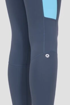 Power Panelled 2.0 Legging - Greyed Indigo/Citrus/Neon Sky -Montirex Sale Store PowerPanelled2.0Legging VintageIndigo ShadowLime Bluefishlogo