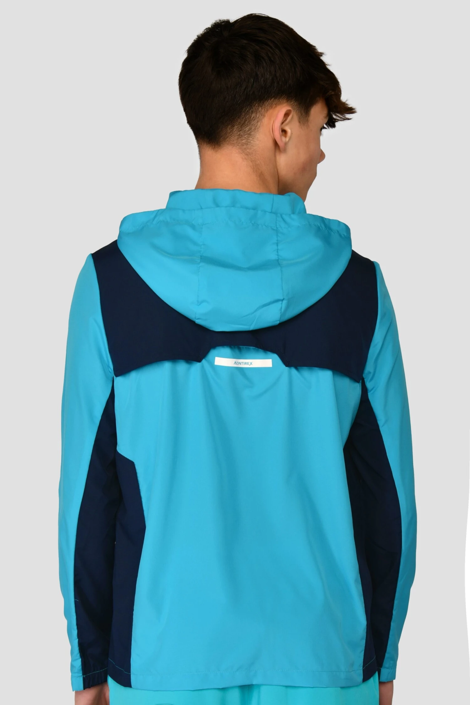 Junior Speed Windbreaker - Midnight Blue/Maya Blue 2 Junior Speed Windbreaker - Midnight Blue/Maya Blue - Image 2