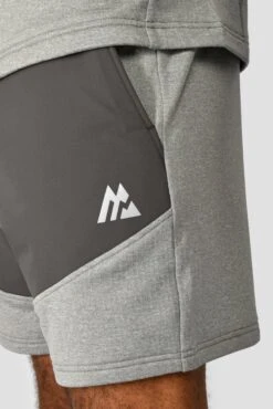 Summit Poly Short - Platinum Grey Marl/Cement Grey -Montirex Sale Store SUMMIT POLY SHORT PLATINUM GREY MARL CEMENT GREY close