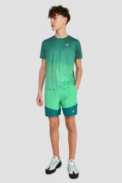 Junior Track Fade T-Shirt - Deep Sea/Mountain Meadow 7 Junior Track Fade T-Shirt - Deep Sea/Mountain Meadow -Montirex Sale Store TRACK FADE TEE DEEP SEA MOUNTAIN MEADOW front