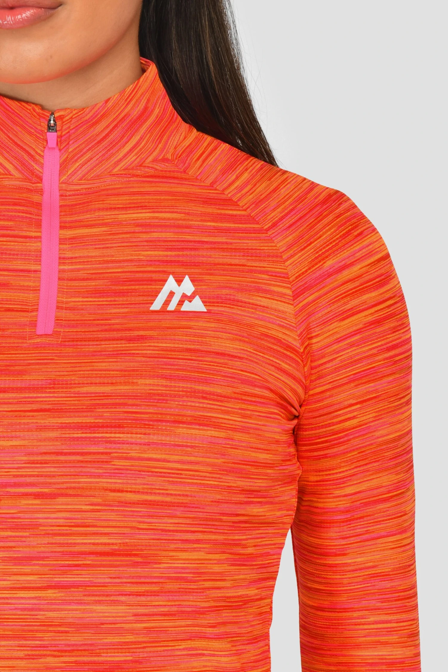 Women's Trail 2.0 1/4 Zip - Neon Pink/Orange/Red Multi 5 Women's Trail 2.0 1/4 Zip - Neon Pink/Orange/Red Multi - Image 5