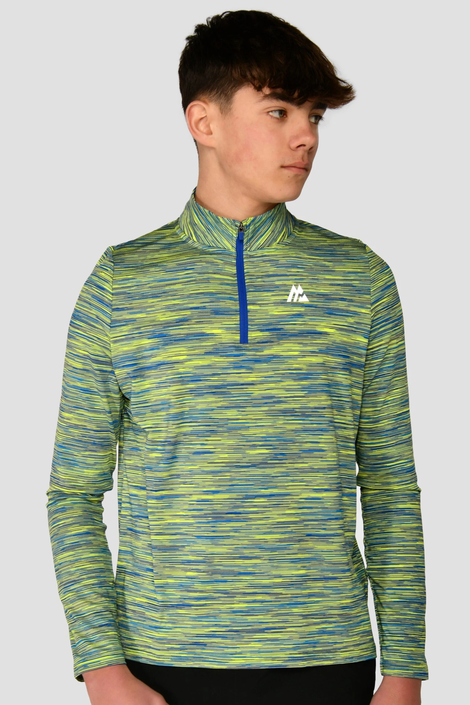 Junior Trail 2.0 1/4 Zip - Neon Blue/Lime 1 Junior Trail 2.0 1/4 Zip - Neon Blue/Lime