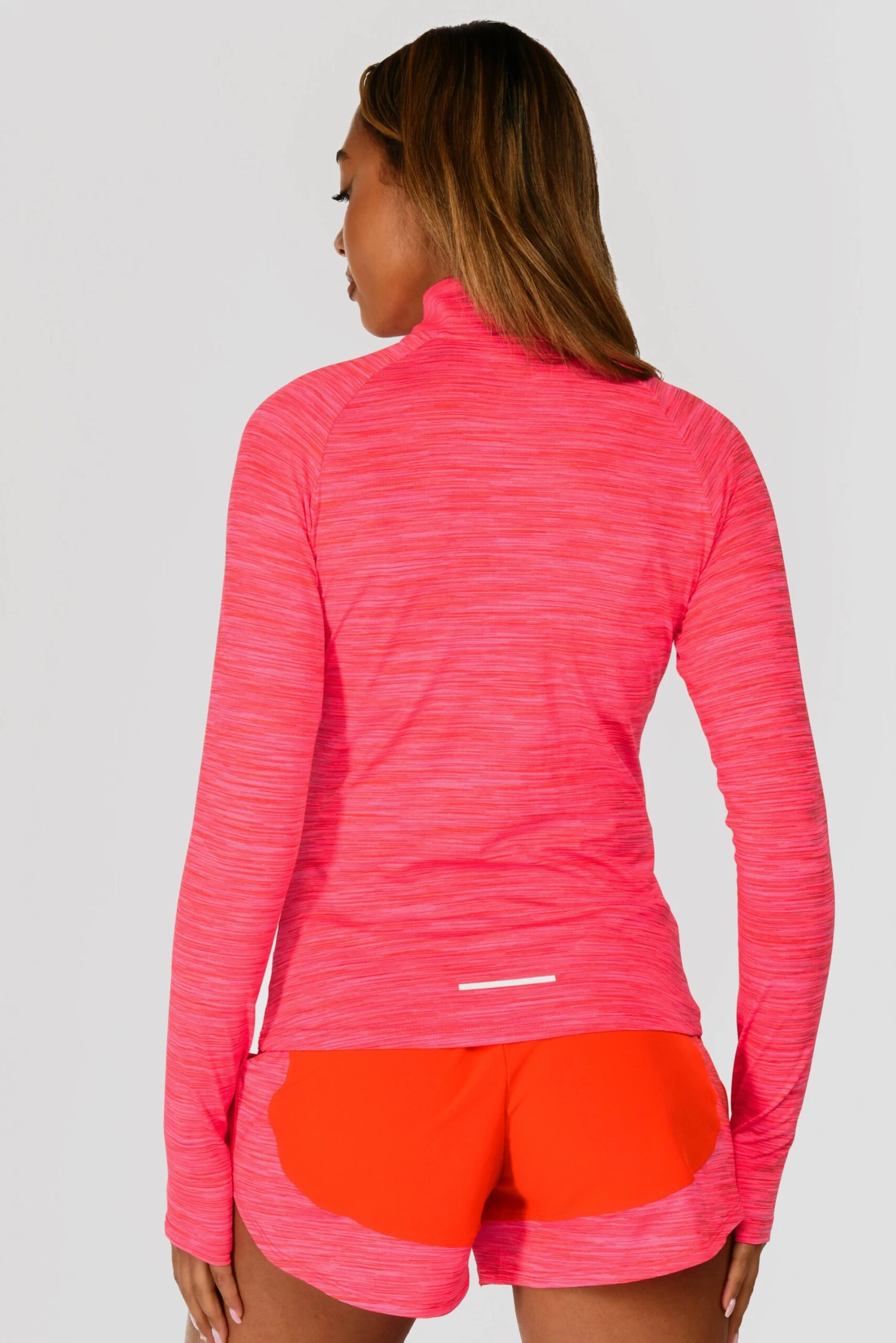 Women's Trail 2.0 1/4 Zip - Neon Pink/Red 2 Women's Trail 2.0 1/4 Zip - Neon Pink/Red - Image 2