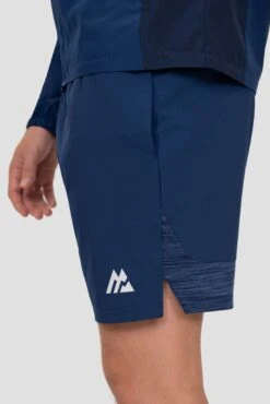 Trail Panel Short - Navy Multi -Montirex Sale Store TRAIL 2.0 SHORT ESTATE BLUE SET SAIL TRUE NAVY logo detail