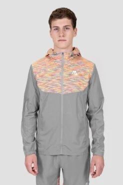 Trail Windbreaker - Grey/Blue/Pink/Orange