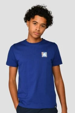 Junior Trail Box T-Shirt - Marine Blue