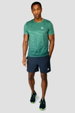 Trail Seamless T-Shirt - Mountain Meadow/Deep Sea -Montirex Sale Store TRAIL SEAMLESS T SHIRT MOUNTAIN MEADOW DEEP SEA front