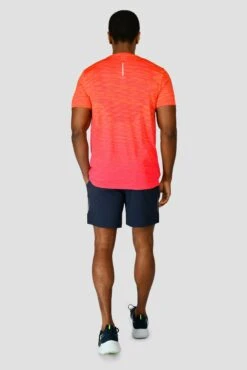 Trail Seamless T-Shirt - Fiery Orange/Hot Pink/Hibiscus 9 Trail Seamless T-Shirt - Fiery Orange/Hot Pink/Hibiscus -Montirex Sale Store TRAIL SEAMLESS TEE FIERY ORANGE HOT PINK HIBISCUS back