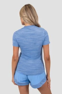 Women's Trail T-Shirt - Blue/Multi -Montirex Sale Store TRAIL T SHIRT AZURE BLUE 4