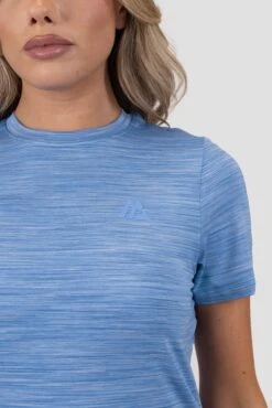 Women's Trail T-Shirt - Blue/Multi -Montirex Sale Store TRAIL T SHIRT AZURE BLUE 5