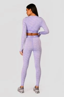 Trail Icon Long Sleeve Crop Top - Lilac Multi -Montirex Sale Store TRAILICONLSCROP LILACBLOOM MAGNOLIA PEARLYHEATHER AMETHYST back