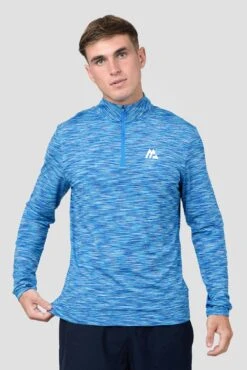 Trail 1/4 Zip - Royal Blue Multi