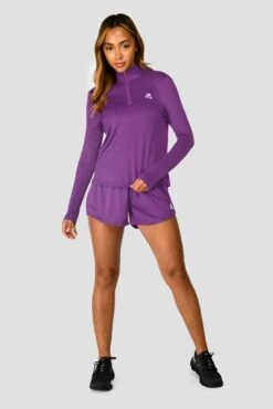 Women's Vital 1/4 Zip - Electric Purple -Montirex Sale Store VITAL 1 4 ZIP ELECTRIC PURPLE front