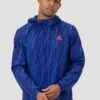 Vigour Print Windbreaker - Marine Blue/Maya Blue