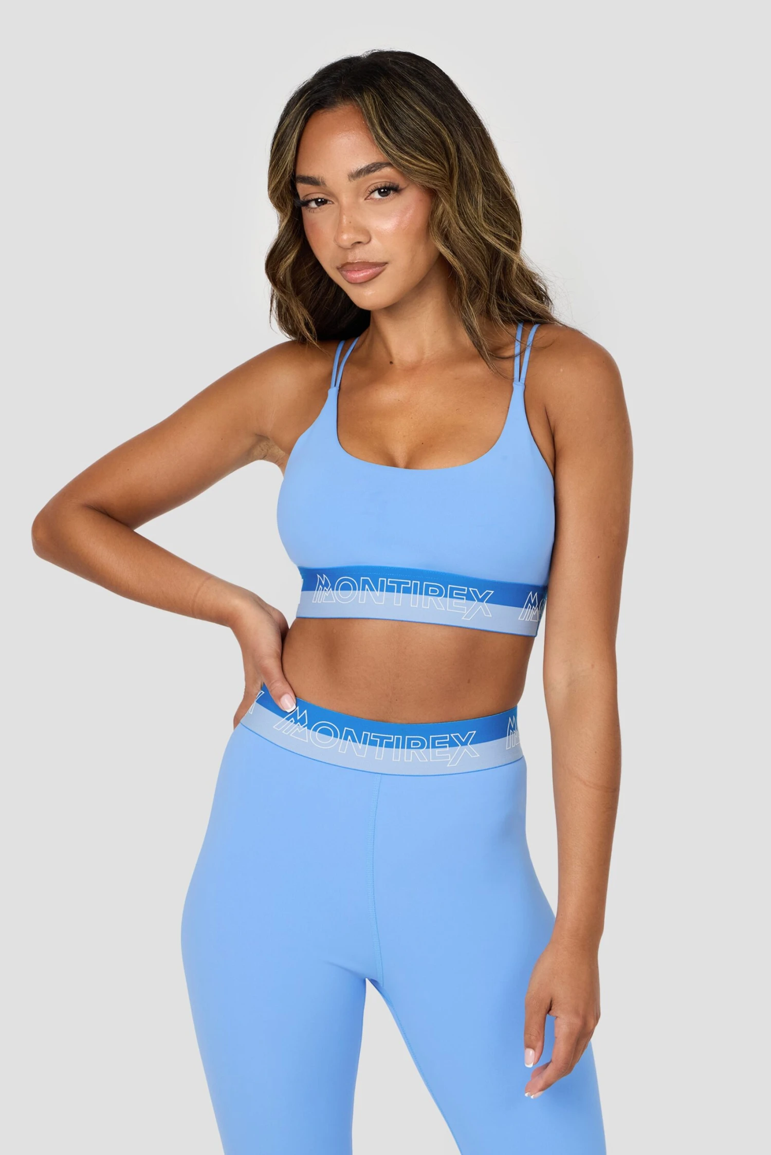 Icon Contrast 2.0 Bra - Powder Blue/Fira/Canal 1 Icon Contrast 2.0 Bra - Powder Blue/Fira/Canal
