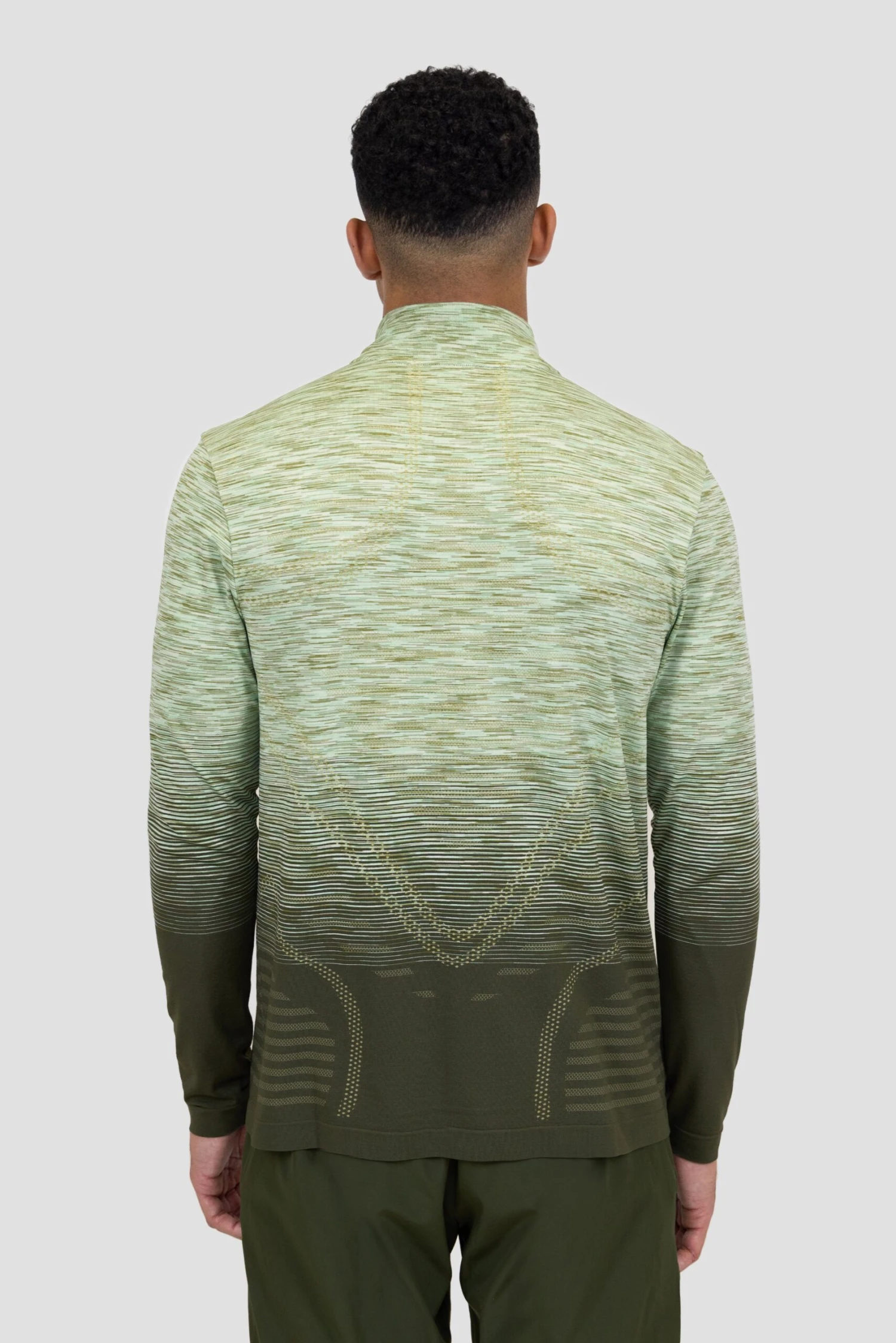 Vector Seamless 1/4 Zip - Sage/Khaki 2 Vector Seamless 1/4 Zip - Sage/Khaki - Image 2