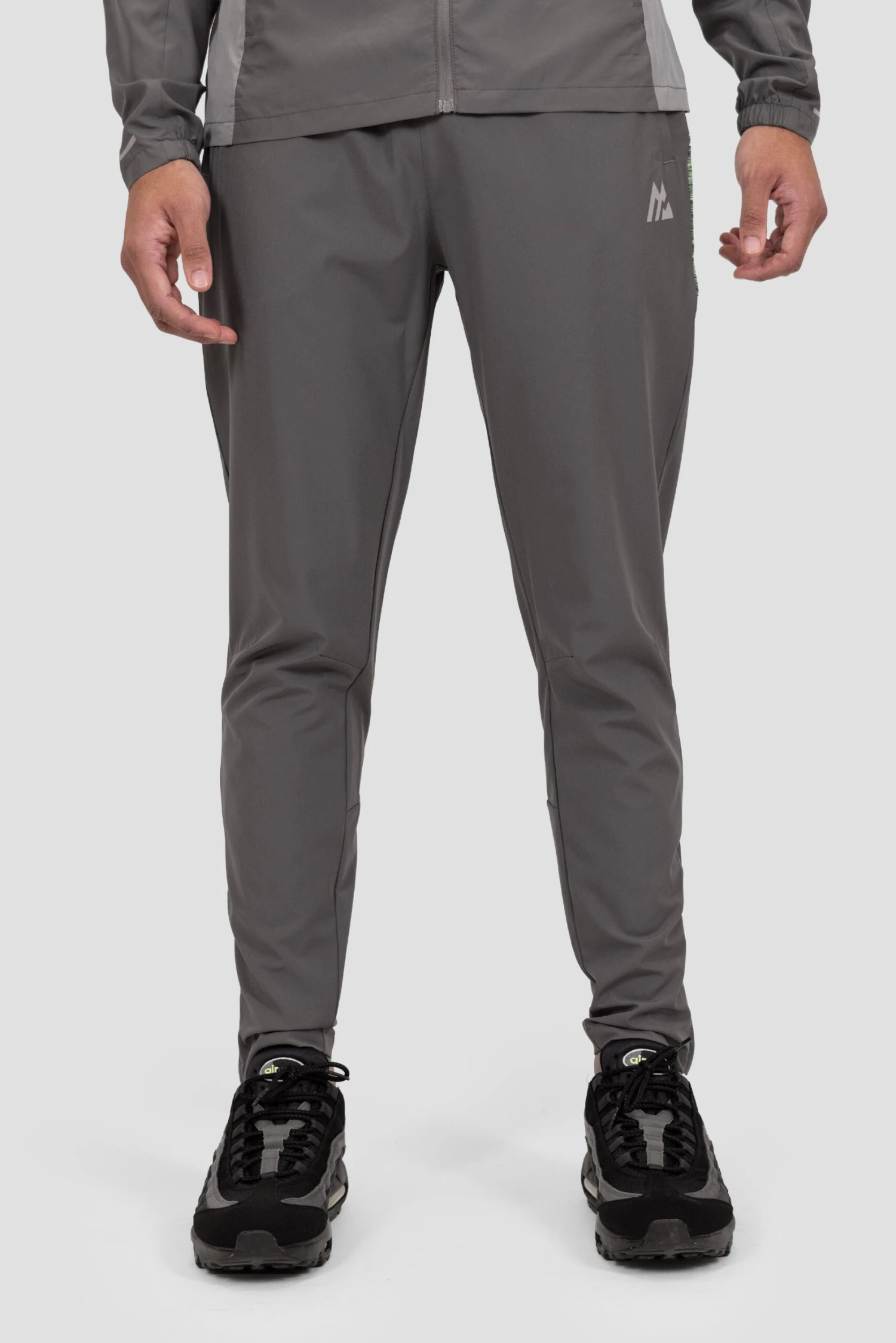 Trail Panel Running Pant - Grey/Green/Black 3 Trail Panel Running Pant - Grey/Green/Black - Image 3