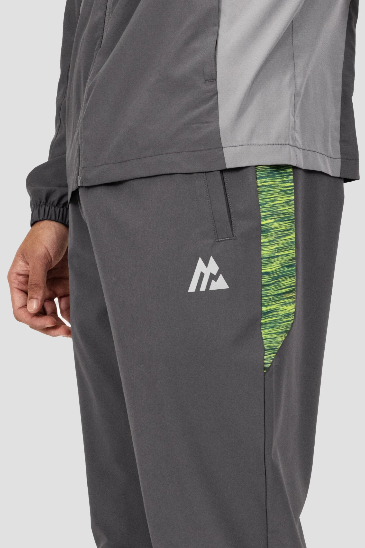 Trail Panel Running Pant - Grey/Green/Black 7 Trail Panel Running Pant - Grey/Green/Black - Image 7