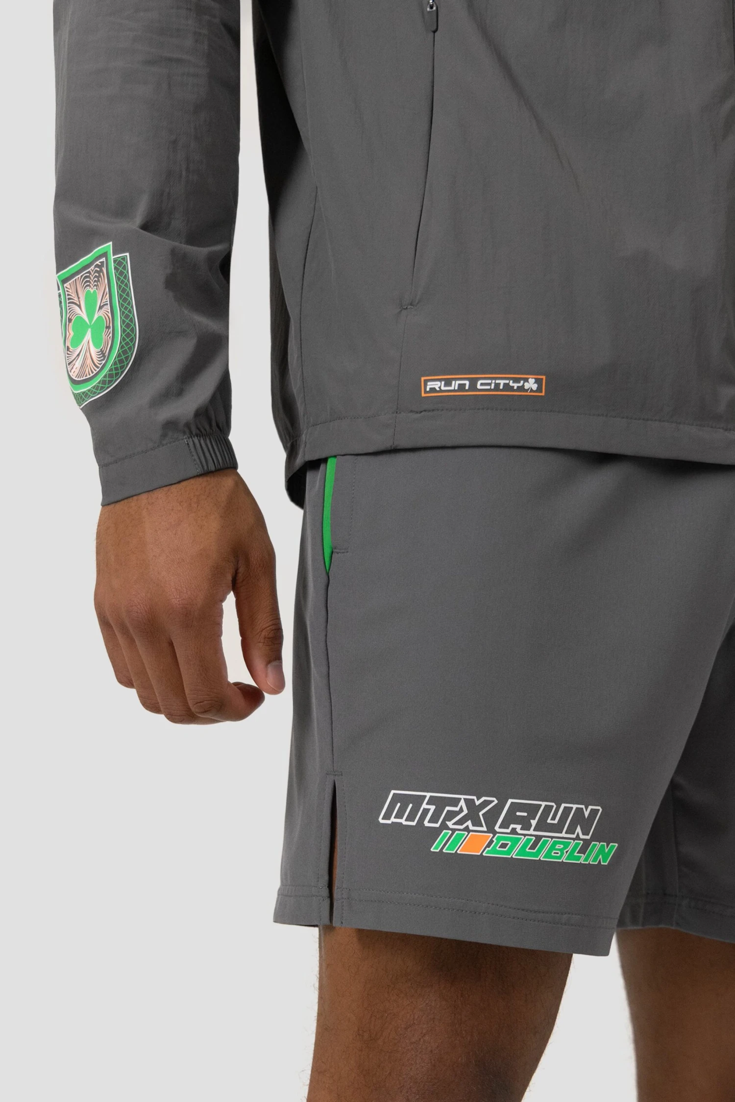 MTX Run City Dublin Short - Cement Grey/Black/Jada Green 8 MTX Run City Dublin Short - Cement Grey/Black/Jada Green - Image 8