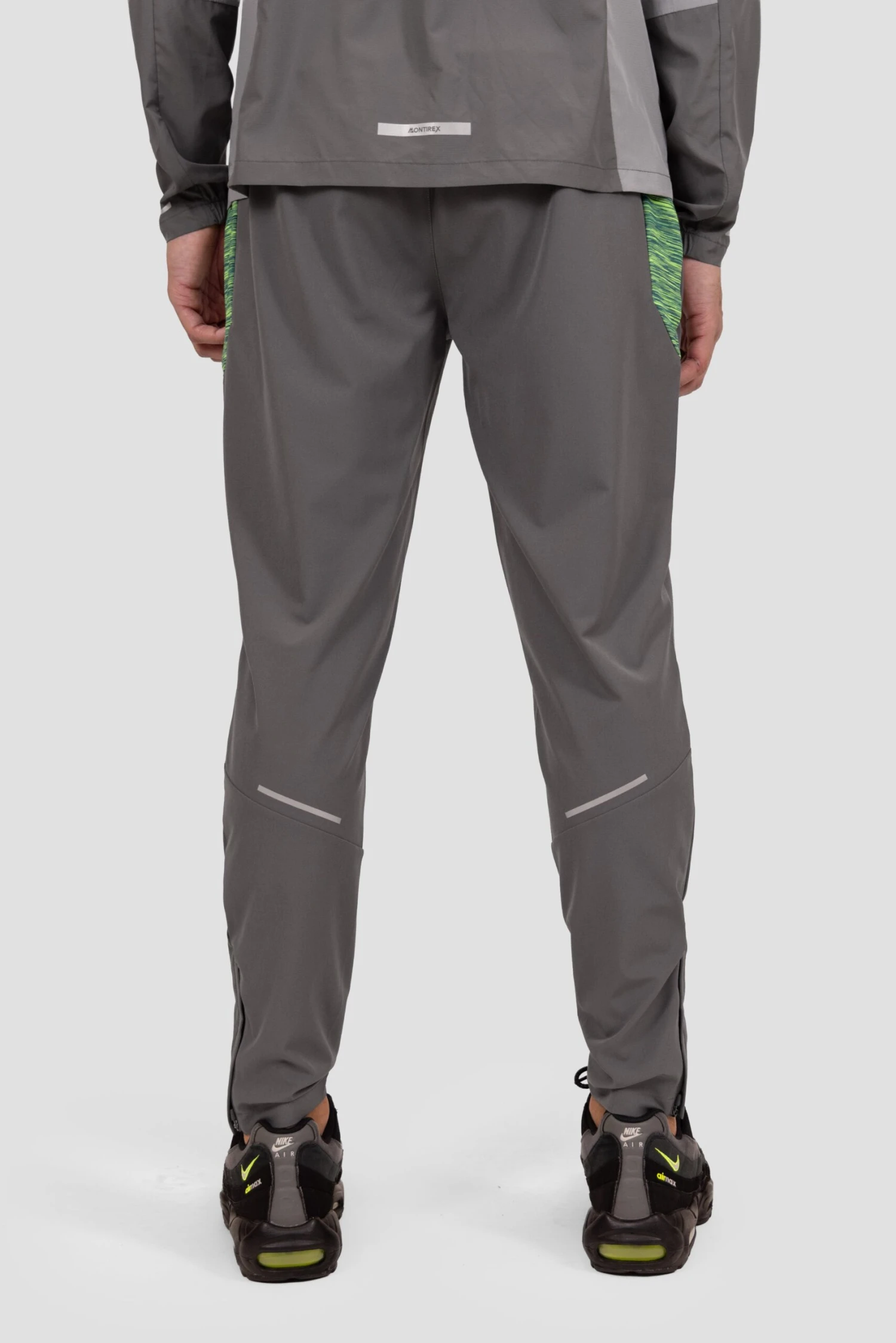 Trail Panel Running Pant - Grey/Green/Black 4 Trail Panel Running Pant - Grey/Green/Black - Image 4